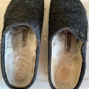 Birkenstock Gray Slippers Cozy Indoor Comfort